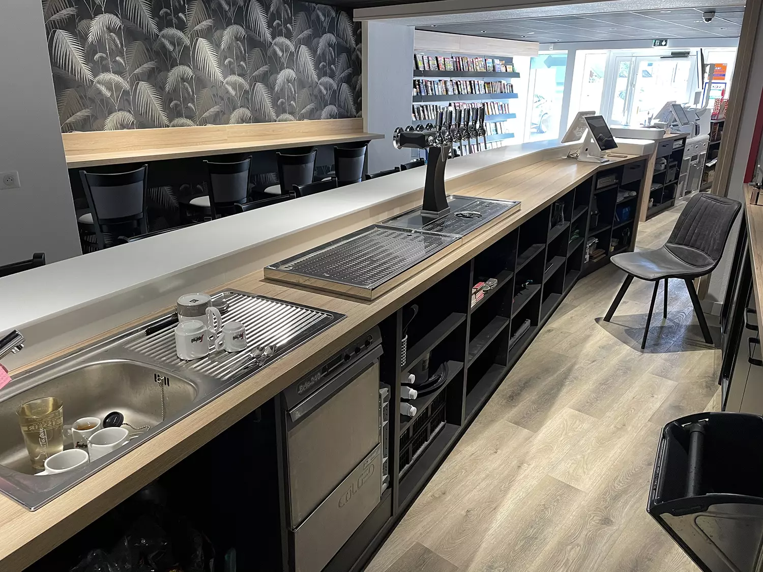 Comptoir de bar à Le Sourn
