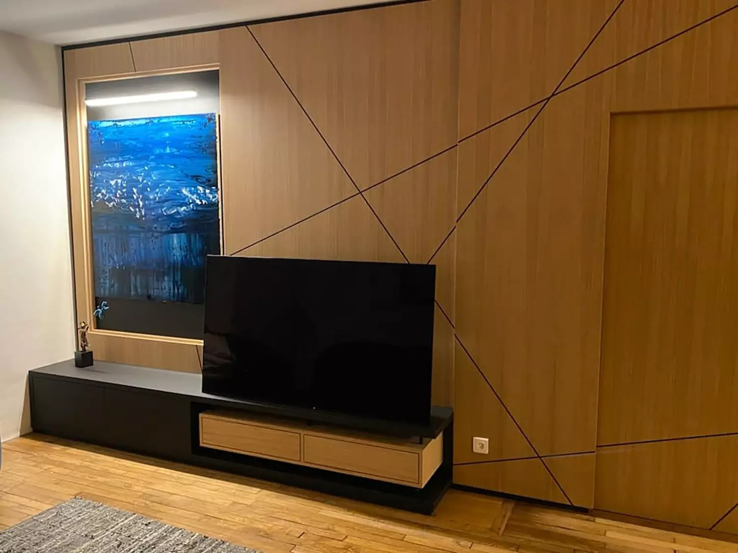 Agencement salon meuble télé sur mesure