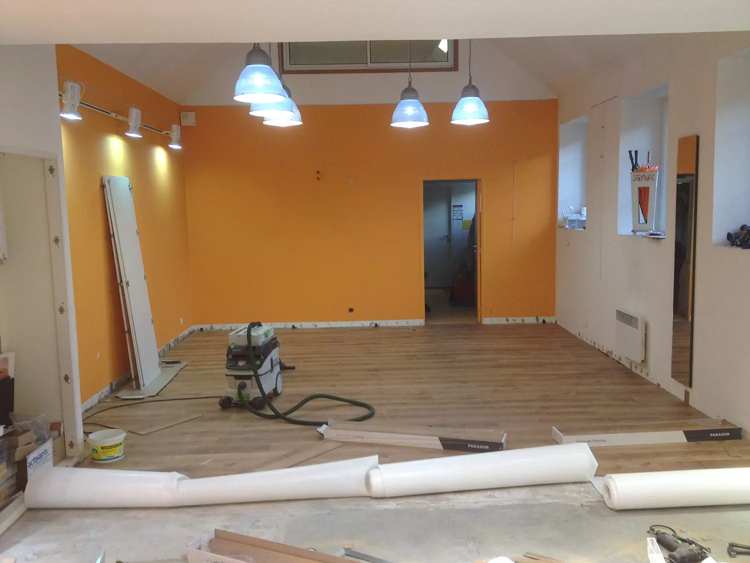 Pose de parquet stratifié