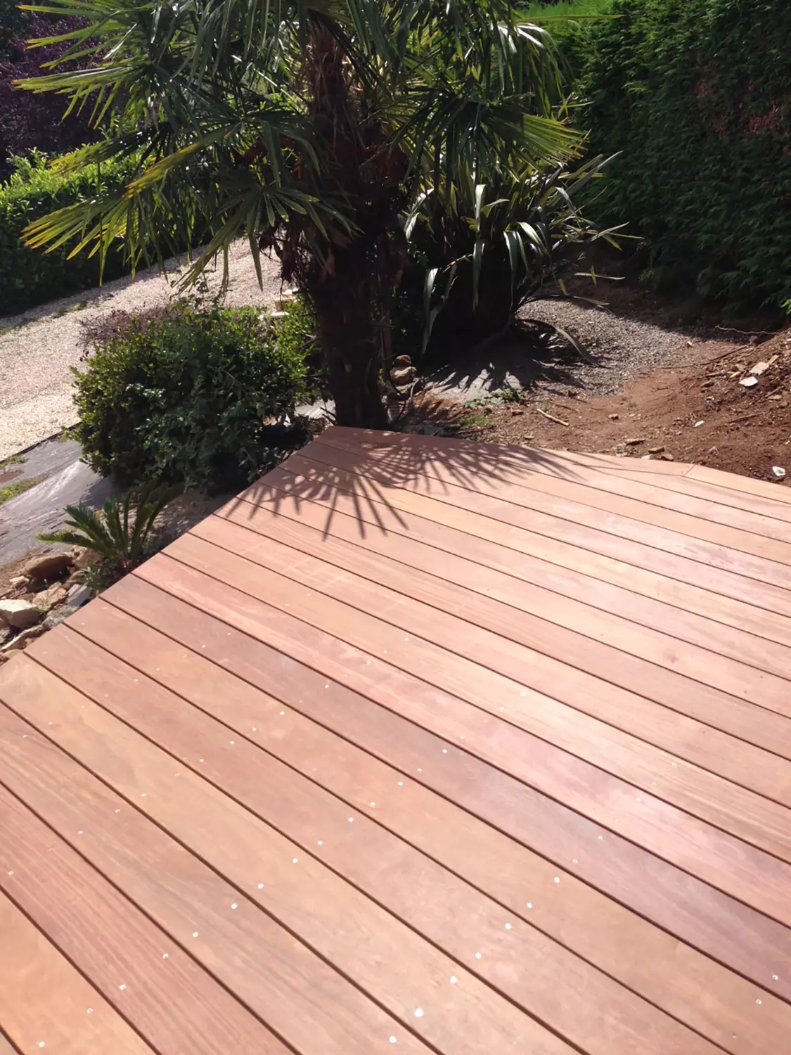 Terrasse bois en cumaru à Malguénac