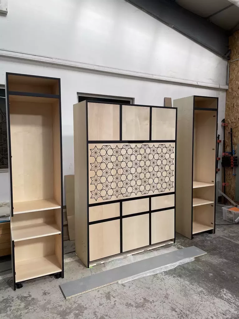 agencement chambre et sommiers realisations particuliers Art Bois Concept min
